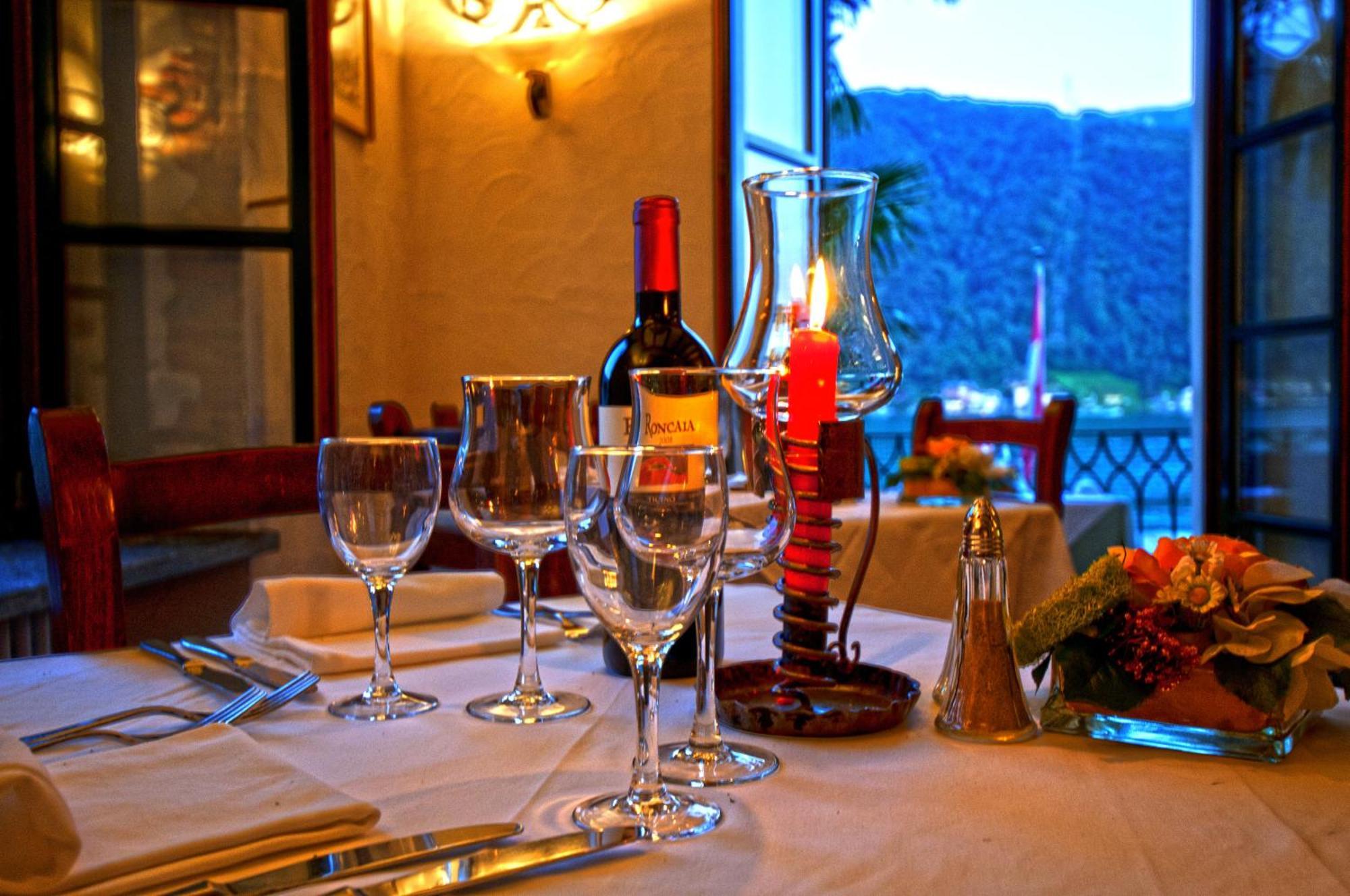 Albergo Ristorante Della Posta Morcote Bagian luar foto