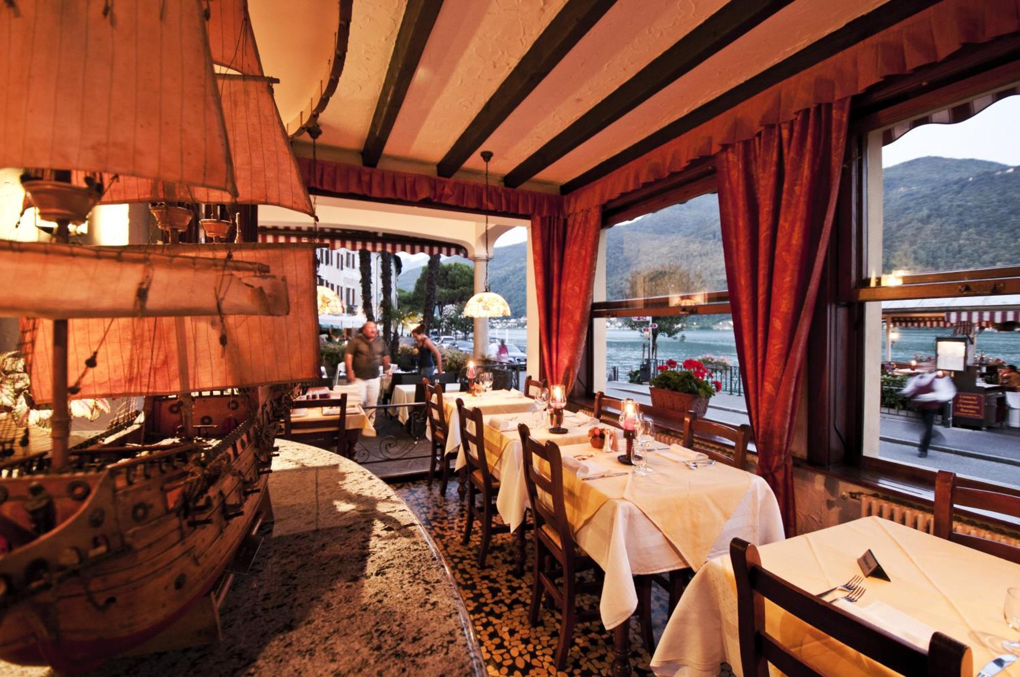 Albergo Ristorante Della Posta Morcote Bagian luar foto