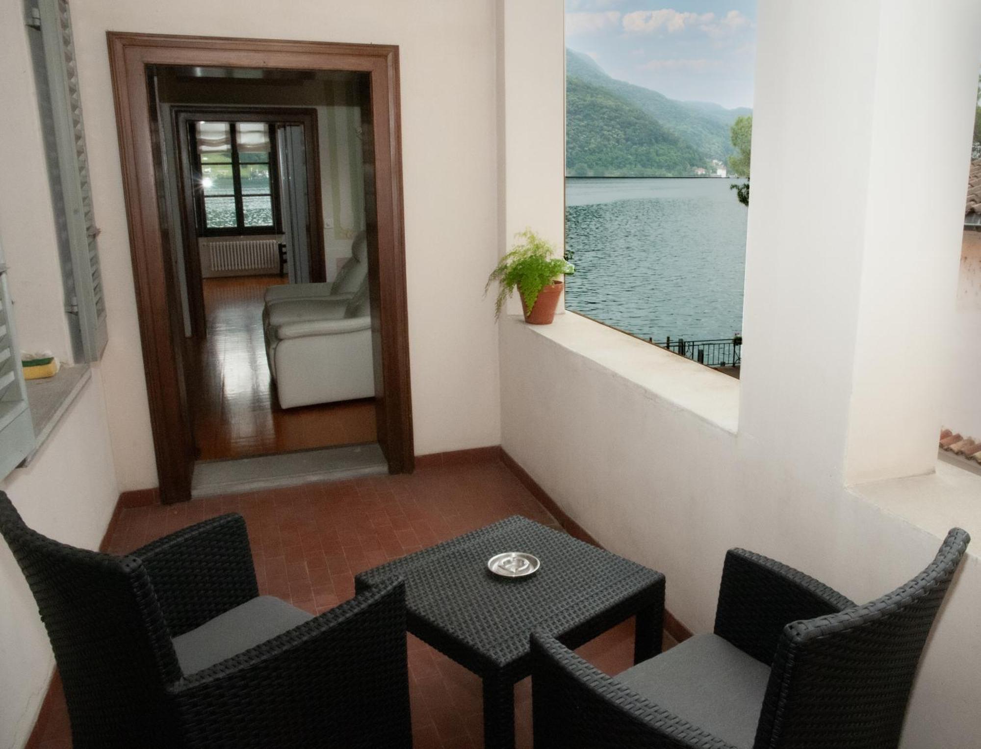 Albergo Ristorante Della Posta Morcote Bagian luar foto